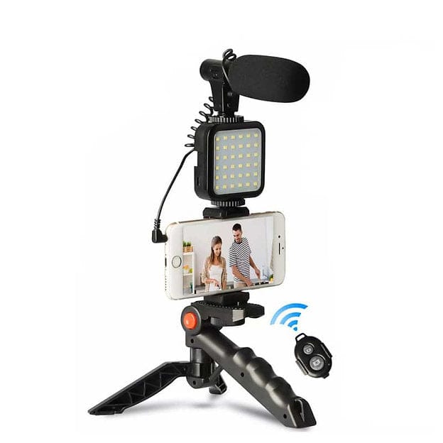 AY-49 Video-Making Kit Vlogging Tripod | 5 in 1 Complete Vlogging Kit